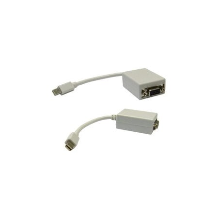 Cable Wholesale Mini DisplayPort to VGA Adapter Cable, Passive, Mini DisplayPort (MiniDP/mDP) Male to HD15 30H1-65000